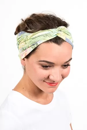 Bandeau à cheveux élastique extra doux Tropical vintage