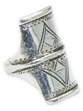 Belle bague touareg stylée, Bijoucolor - Argent