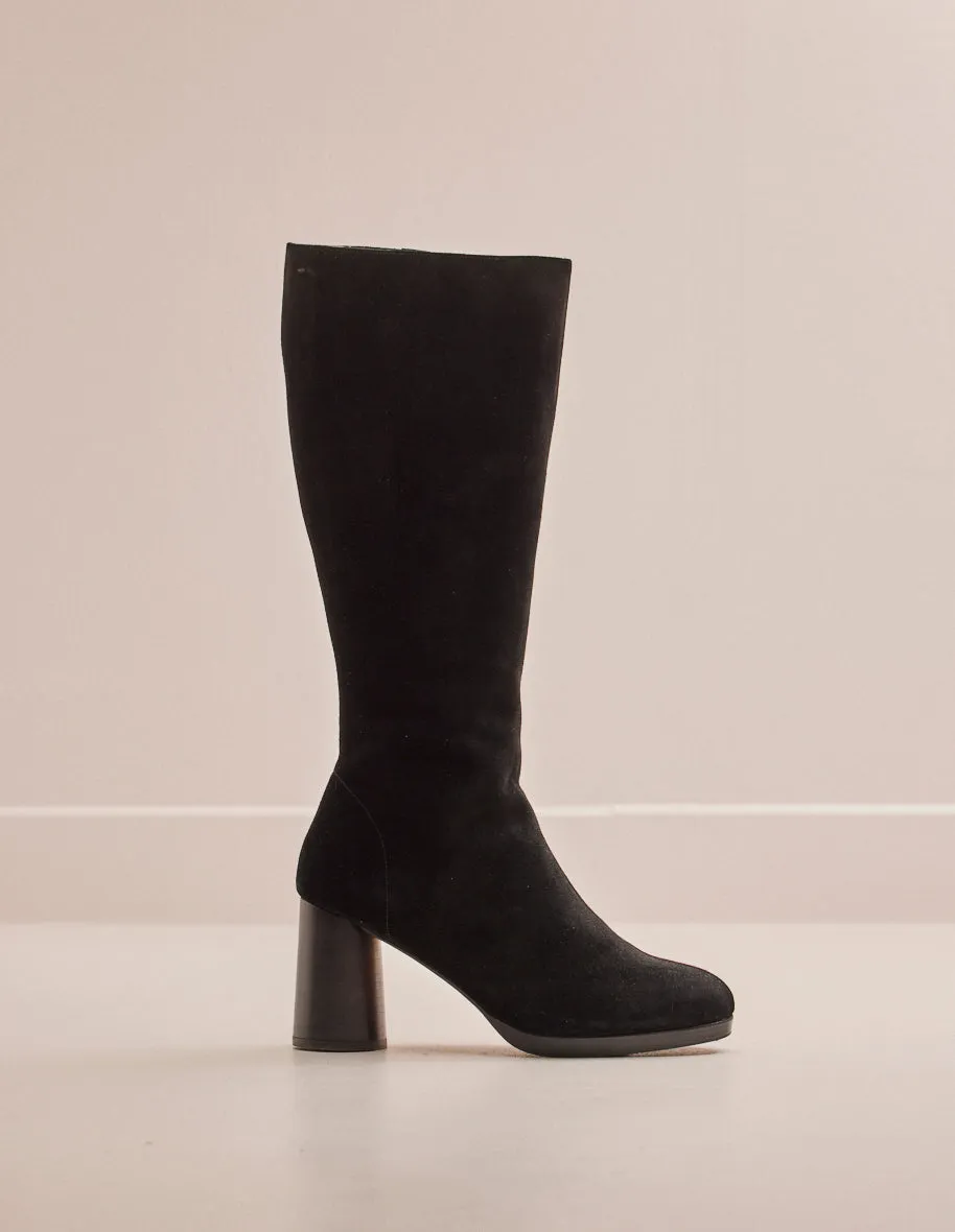 Bottes Adeline - Suède noir