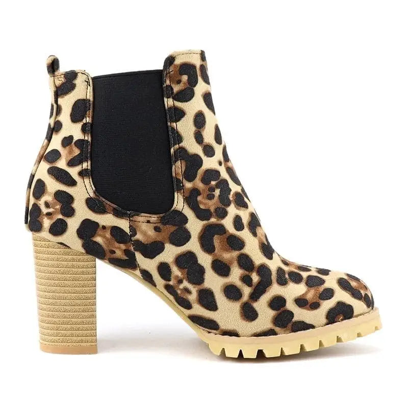 Bottines Chelsea Léopard