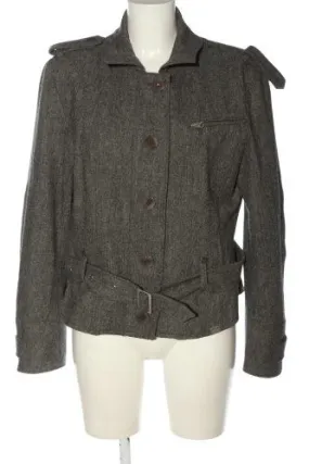 Campus by Marc O’Polo Manteau court gris clair moucheté style décontracté