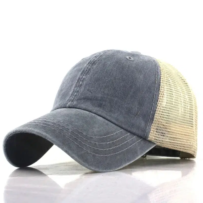 Casquette Grise Délavée Trucker • 1001 Casquettes