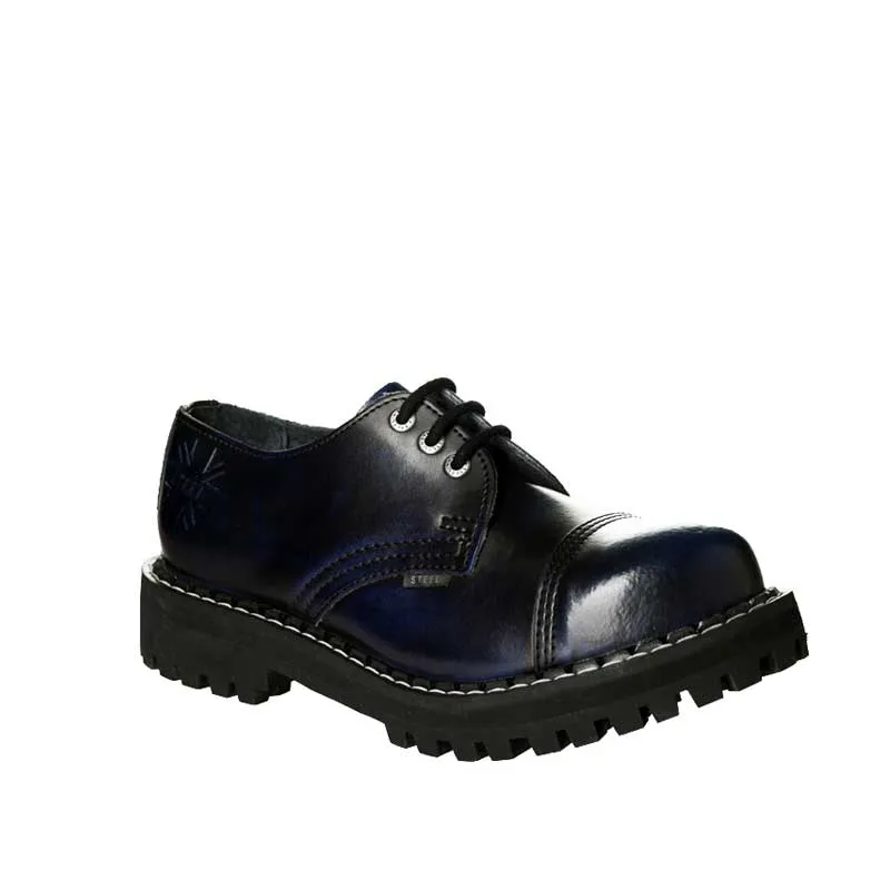 Chaussures coquées bleues noires