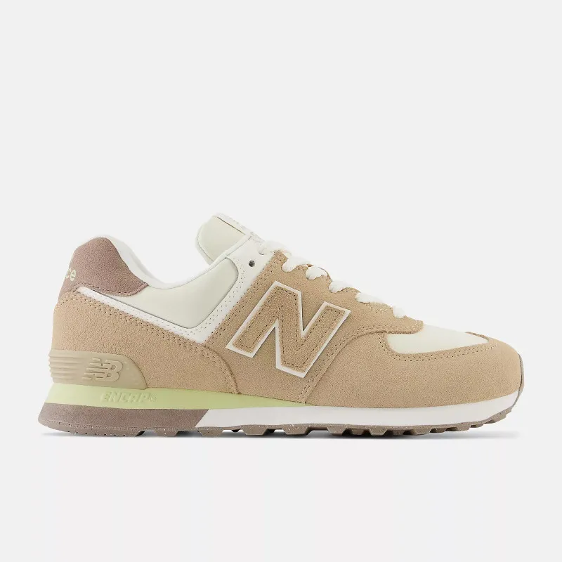 Chaussures mixte New Balance 574 - Marron/Beige