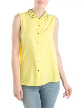 Chemise sans manche perle citronnelle