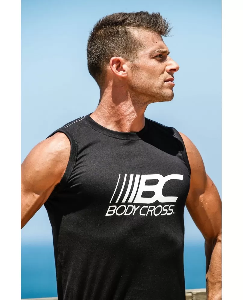 Débardeur Sport Homme Noir - Bodycross