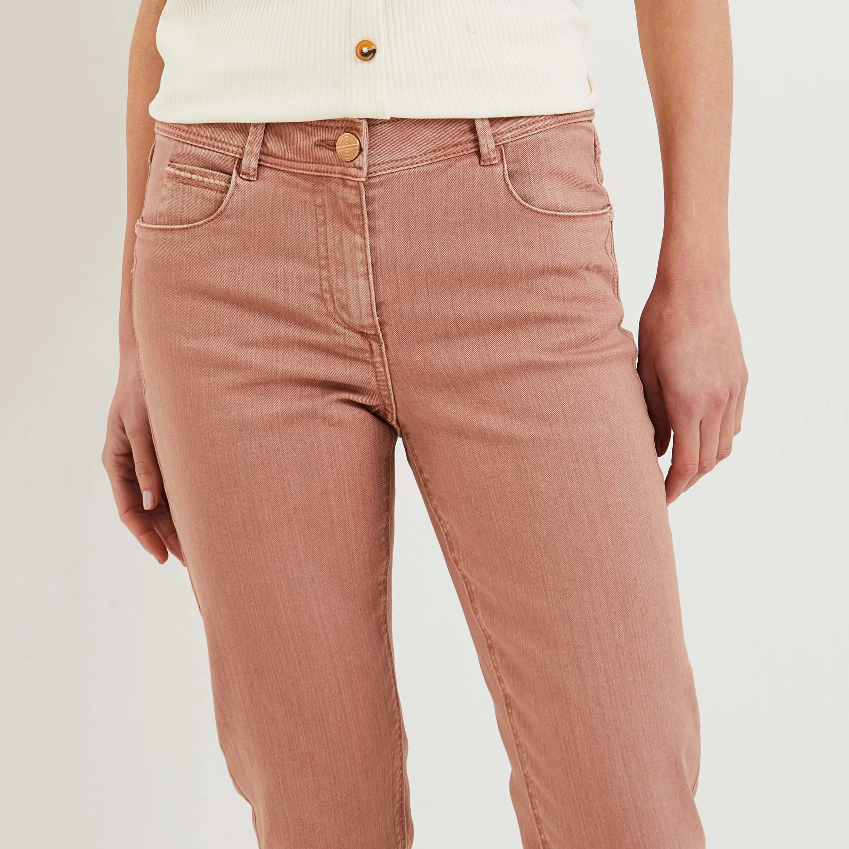 Jean raccourci CANCUN femme
