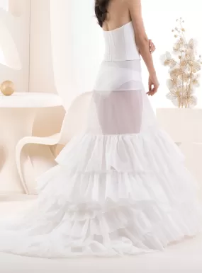 Jupon robe de mariée avec traîne