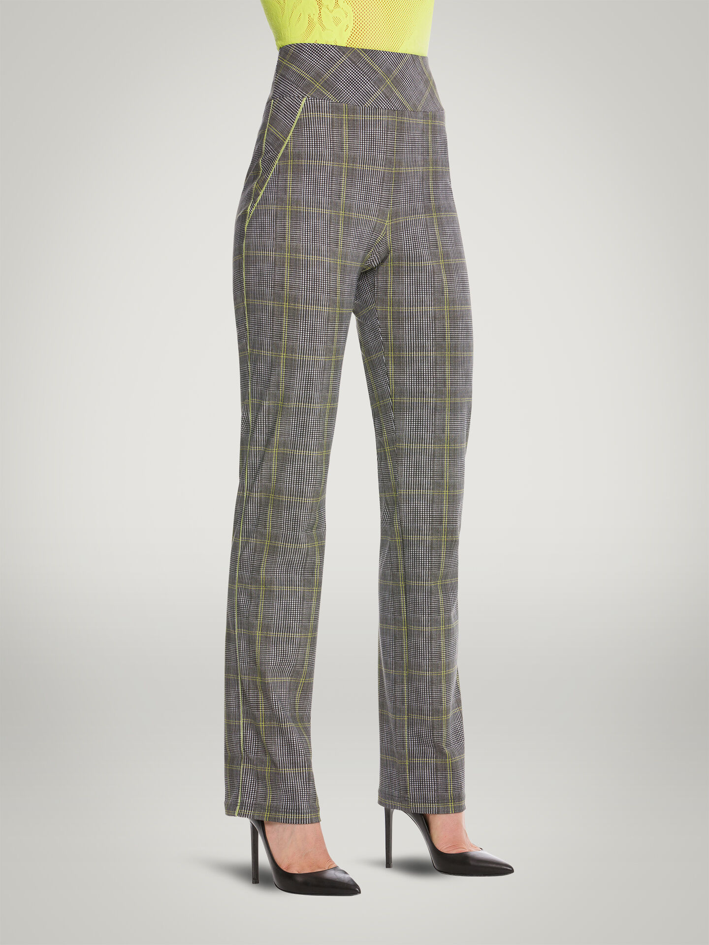 Neon Check Trousers