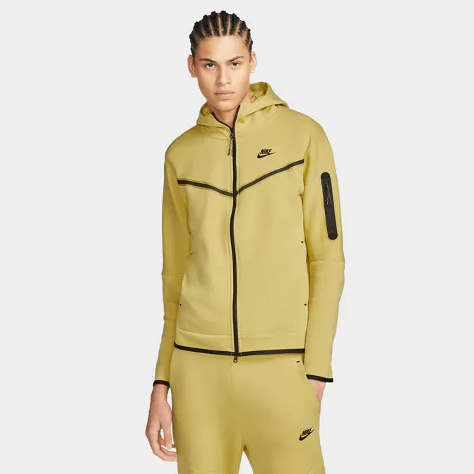 Nike Sportswear Tech Fleece Hoodie & Joggers Set Saturn Gold/Black