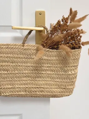 Panier suspendu osier - Beige clair
