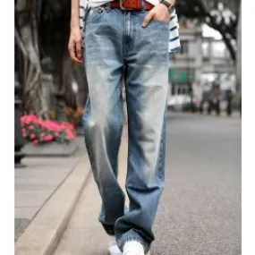 Pantalon Jeans Baggy Homme Délavé Stone Wash