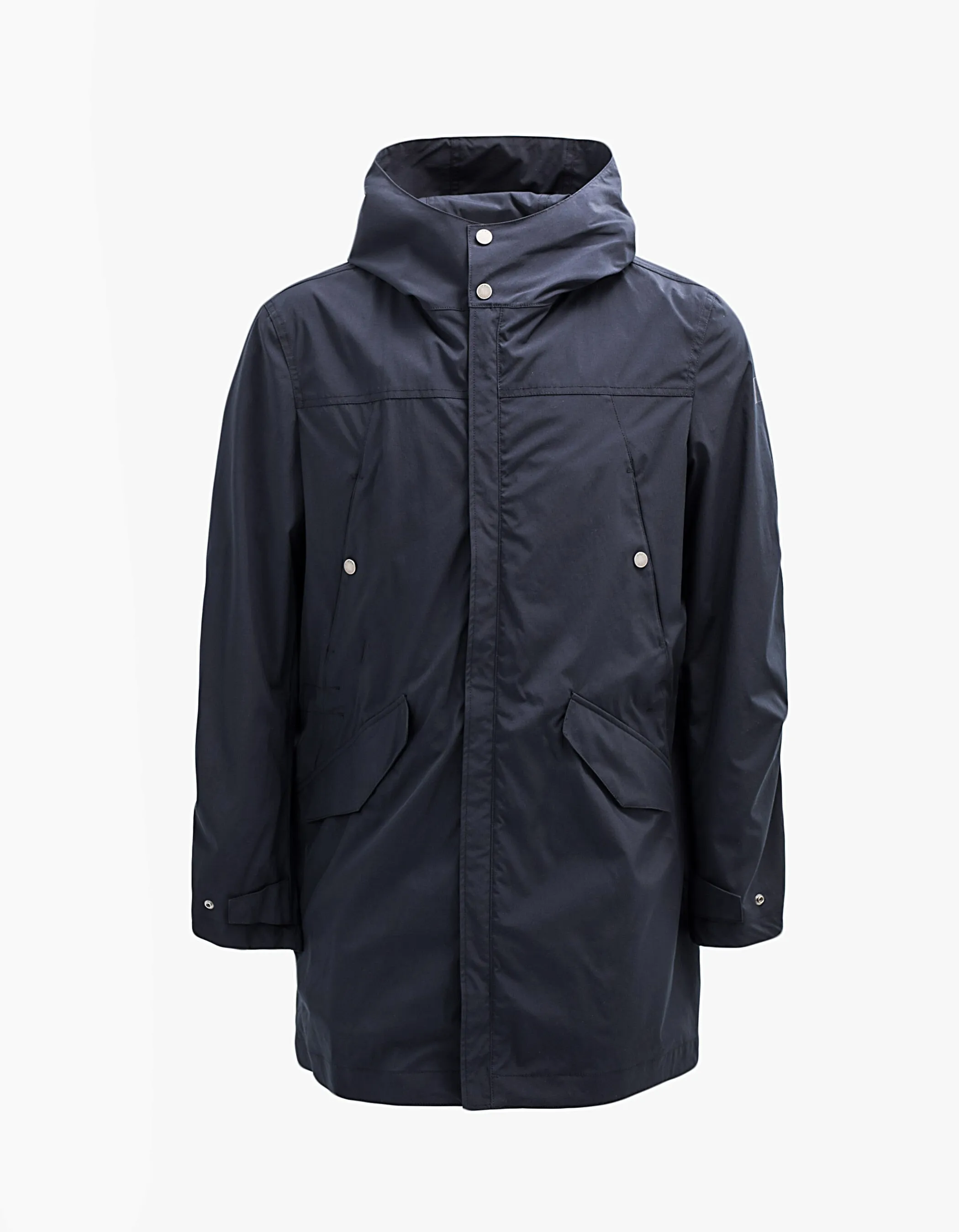 Parka marine à capuche Homme