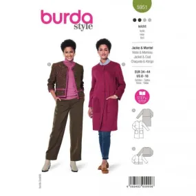 Patron veste et manteau femme - Burda n°5951