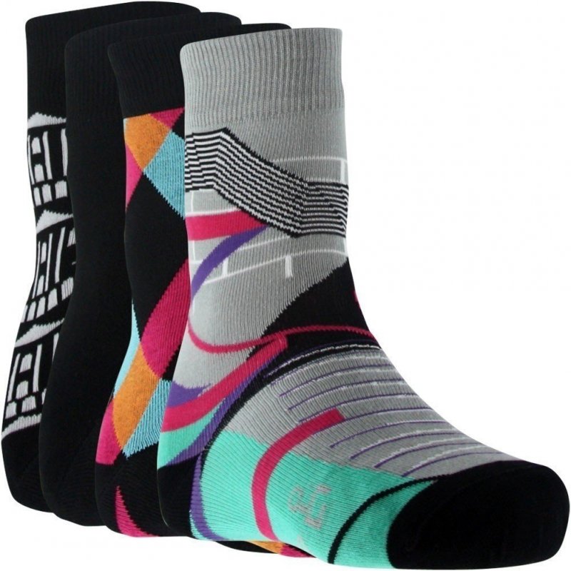 PULL IN Lot de 4 paires de Chaussettes Mixte Coton PACK2 Multicolore