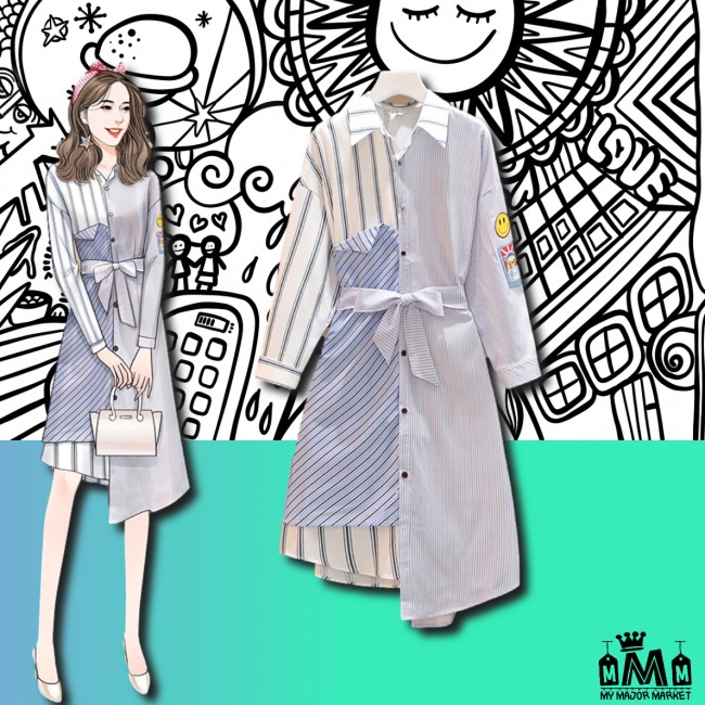 ROBE CHEMISE - PATCHWORK & SMILEYS