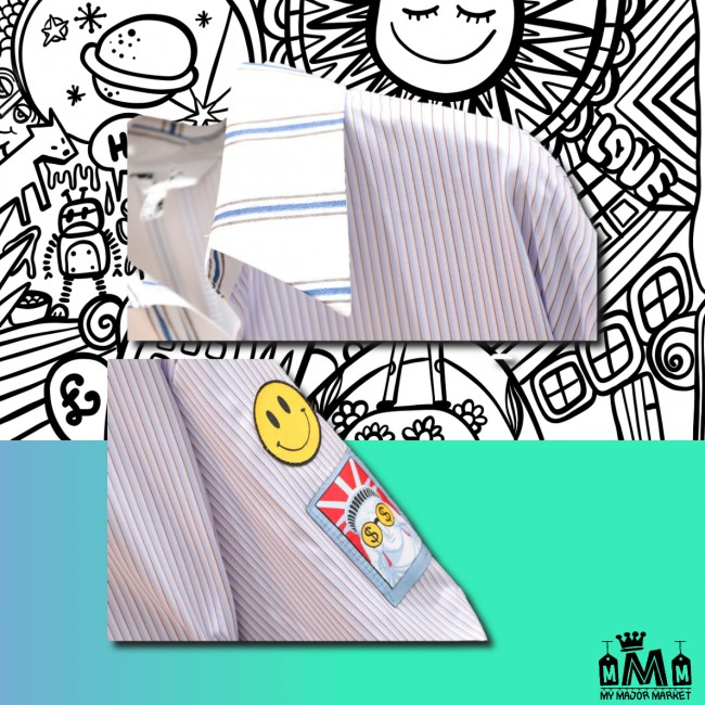 ROBE CHEMISE - PATCHWORK & SMILEYS