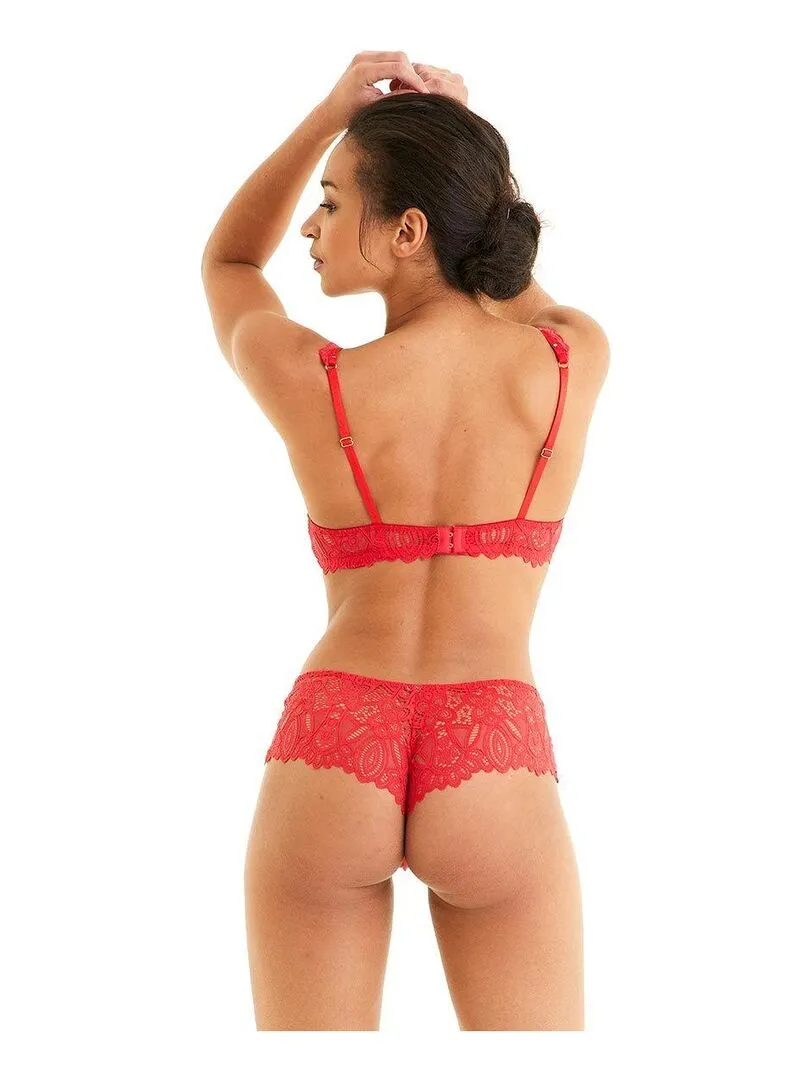 Soutien-gorge ampliforme coque moulée SALTIMBANQUE - Pomm'Poire - Rouge