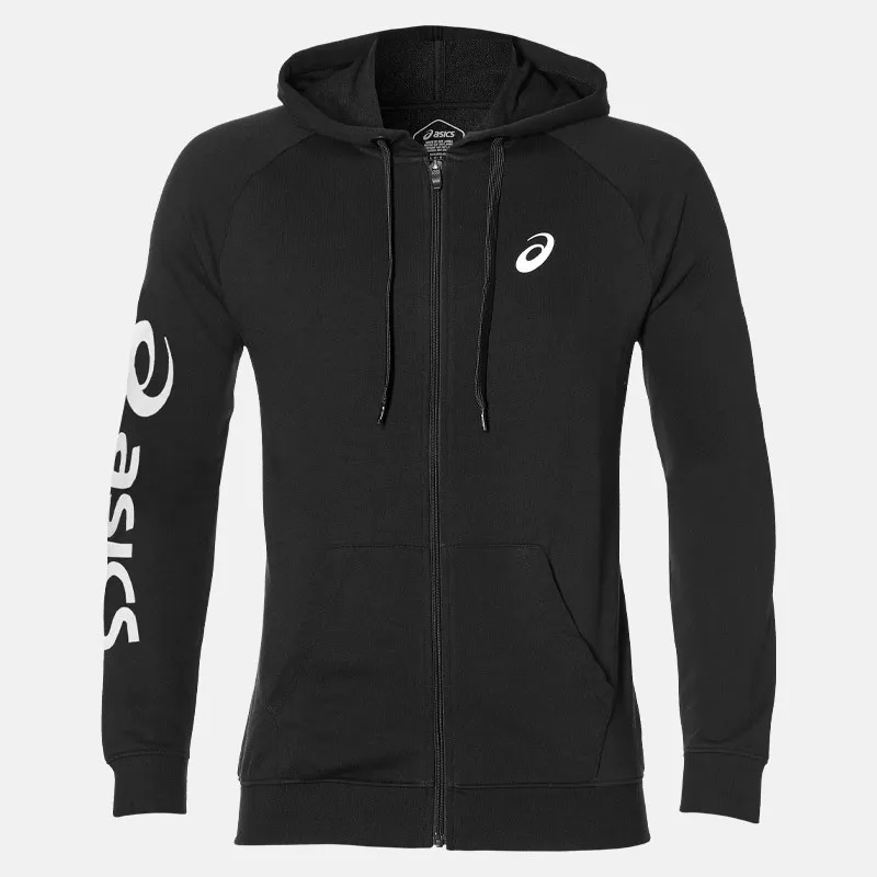 Sweat à capuche French Terry pour homme Asics Big Logo - Black/White