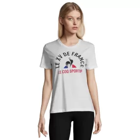 T-shirt Rugby Femme Fan FFR Blanc / Le Coq Sportif