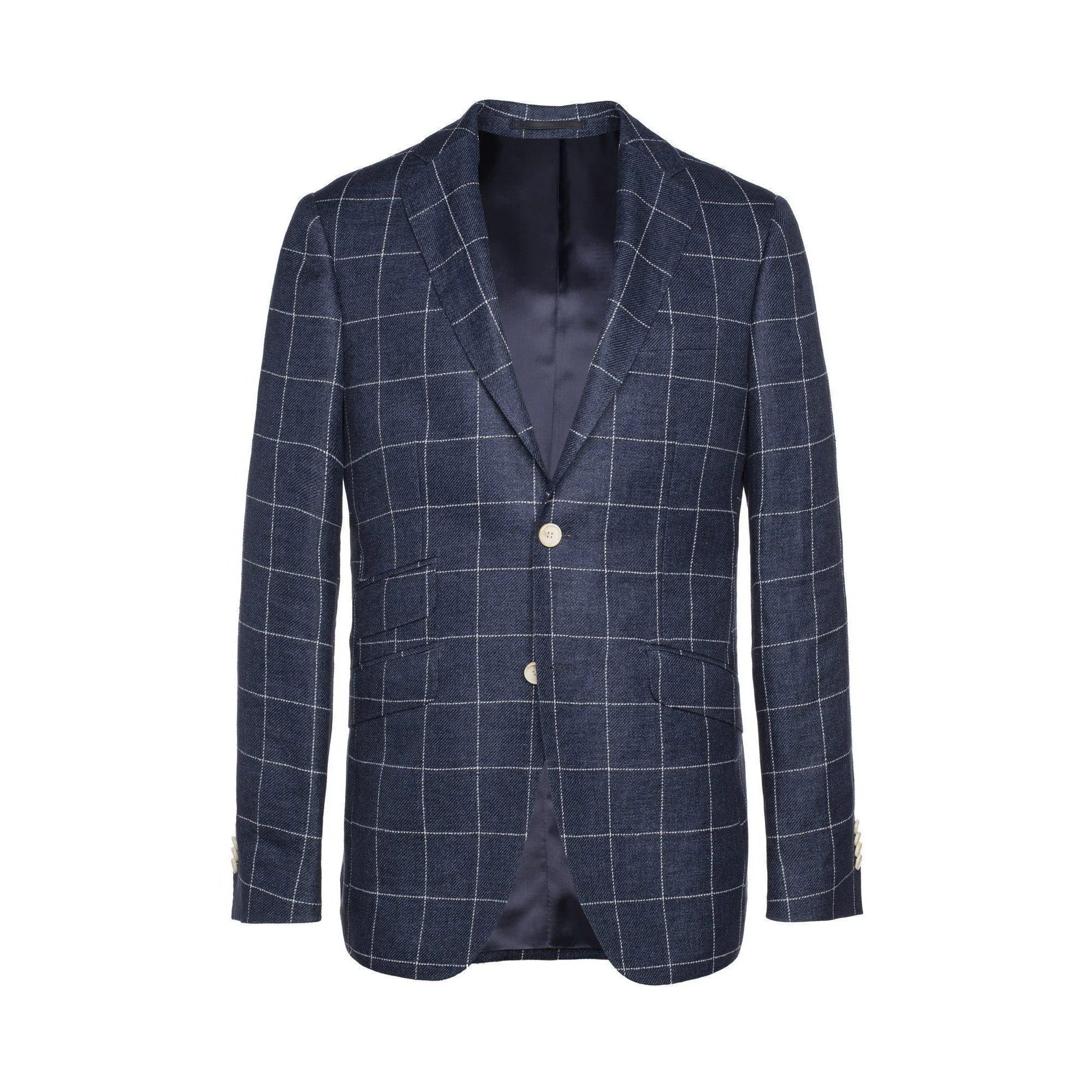 Vest Curling Goal carreaux - indigo