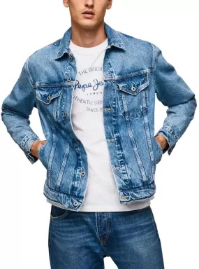 Veste Denim Pepe Jeans Pinners Bleu Homme