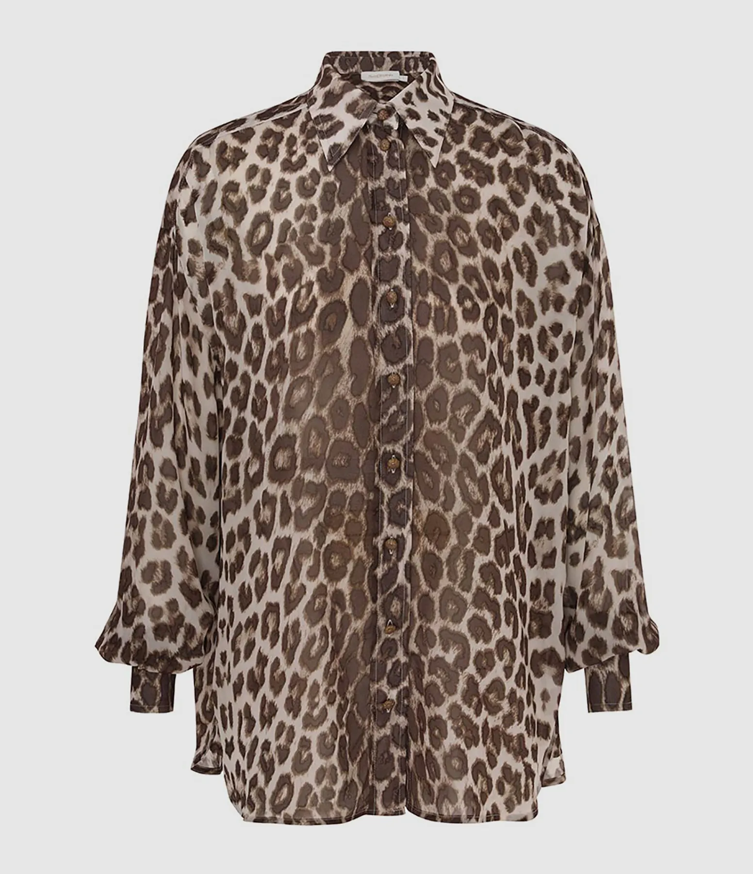 ZIMMERMANN Partager  Chemise Illustration Leopard Chocolate Leopard  
